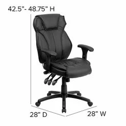 Cheapest 👏 Executive/Managerial Chairs Flash Furniture Faux Leather/LeatherSoft Executive Chair, Black (BT-9835H-GG) 🥰 -Office Chairs Online store unnamed file 2401