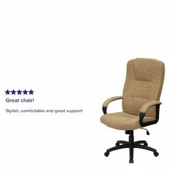 Outlet ❤️ Executive/Managerial Chairs Flash Furniture High Back Fabric Executive Office Chairs (BT9022BGE) 🎉 -Office Chairs Online store unnamed file 243