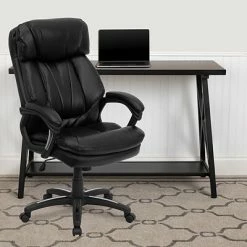 Cheap 🔔 Executive/Managerial Chairs Flash Furniture Faux Leather Back Leather Executive Chair, Black (GO1097BKLEA) 🔥 -Office Chairs Online store unnamed file 2434