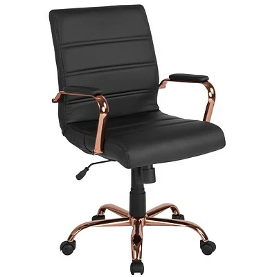 Top 10 ๐ฏ Office Chairs Flash Furniture Ergonomic Faux Leather Swivel Executive Chair, Black (GO-2286M-BK-RSGLD-GG) ๐ 3 Top 10 ๐ฏ Office Chairs Flash Furniture Ergonomic Faux Leather Swivel Executive Chair, Black (GO-2286M-BK-RSGLD-GG) ๐
