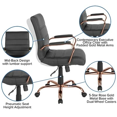 Top 10 ๐ฏ Office Chairs Flash Furniture Ergonomic Faux Leather Swivel Executive Chair, Black (GO-2286M-BK-RSGLD-GG) ๐ 7 Top 10 ๐ฏ Office Chairs Flash Furniture Ergonomic Faux Leather Swivel Executive Chair, Black (GO-2286M-BK-RSGLD-GG) ๐ - Image 5