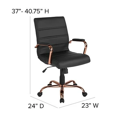 Top 10 ๐ฏ Office Chairs Flash Furniture Ergonomic Faux Leather Swivel Executive Chair, Black (GO-2286M-BK-RSGLD-GG) ๐ 8 Top 10 ๐ฏ Office Chairs Flash Furniture Ergonomic Faux Leather Swivel Executive Chair, Black (GO-2286M-BK-RSGLD-GG) ๐ - Image 6