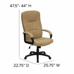 Outlet ❤️ Executive/Managerial Chairs Flash Furniture High Back Fabric Executive Office Chairs (BT9022BGE) 🎉 -Office Chairs Online store unnamed file 245