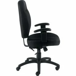 Budget ❤️ Task Chairs Offices To Go® Mid-Back Tilter Chair With Arms, Fabric, Black, Seat: 19.5"x17 - 18.5", Back: 20"x22" 🥰 -Office Chairs Online store unnamed file 2470