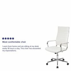 Best deal 🧨 Office Chairs Flash Furniture Metal Swivel Executive Chair, White (BT20595H1WH) 😀 -Office Chairs Online store unnamed file 2476