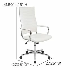 Best deal 🧨 Office Chairs Flash Furniture Metal Swivel Executive Chair, White (BT20595H1WH) 😀 -Office Chairs Online store unnamed file 2478