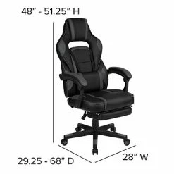 Buy 💯 Executive/Managerial Chairs Flash Furniture X40 Ergonomic LeatherSoft Swivel Gaming Chair, Black (CH00288BK) 🌟 -Office Chairs Online store unnamed file 2487