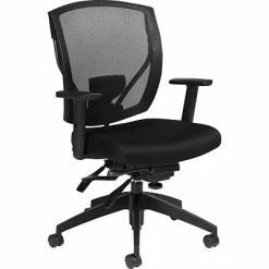 Outlet 👍 Task Chairs Offices To Go® Mesh Multi-Function Task Chair With Arms, Black (OTG2803B) 💯