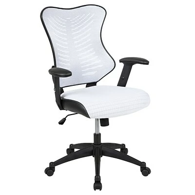 Best Sale โญ Office Chairs Flash Furniture Ergonomic Nylon Swivel Executive Chair, Designer White (BL-ZP-806-WH-GG) ๐ 3 Best Sale โญ Office Chairs Flash Furniture Ergonomic Nylon Swivel Executive Chair, Designer White (BL-ZP-806-WH-GG) ๐
