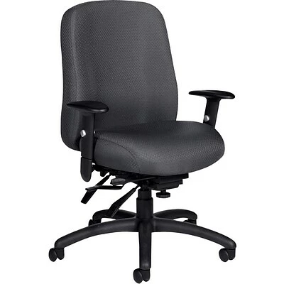 New 🧨 Task Chairs Offices To Go Multi-Function Chair With Arms, Fabric, Graphite Gray, Seat: 19 1/2"W X 18"D, Back: 19"W X 21"H 😉 3 New 🧨 Task Chairs Offices To Go Multi-Function Chair With Arms, Fabric, Graphite Gray, Seat: 19 1/2"W X 18"D, Back: 19"W X 21"H 😉