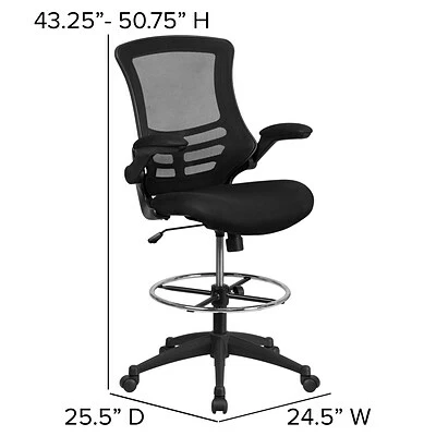 Deals 🧨 Task Chairs Flash Furniture Mid-Back Design Mesh Task Chair, Black (BL-X-5M-D-GG) ✨ 8 Deals 🧨 Task Chairs Flash Furniture Mid-Back Design Mesh Task Chair, Black (BL-X-5M-D-GG) ✨ - Image 6