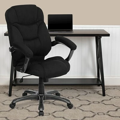 Cheapest ๐คฉ Executive/Managerial Chairs Flash Furniture Fabric Executive Chair, Gray And Black (GO725BK) ๐ 4 Cheapest ๐คฉ Executive/Managerial Chairs Flash Furniture Fabric Executive Chair, Gray And Black (GO725BK) ๐ - Image 2