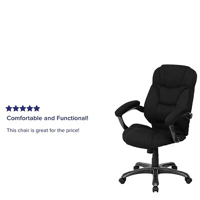 Cheapest ๐คฉ Executive/Managerial Chairs Flash Furniture Fabric Executive Chair, Gray And Black (GO725BK) ๐ 7 Cheapest ๐คฉ Executive/Managerial Chairs Flash Furniture Fabric Executive Chair, Gray And Black (GO725BK) ๐ - Image 5