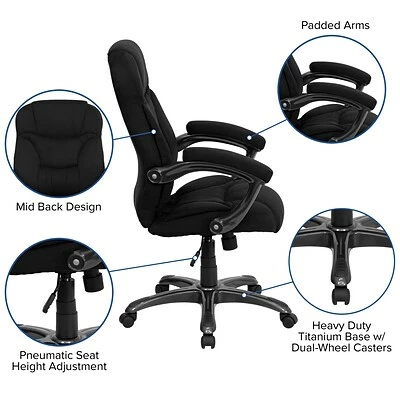 Cheapest ๐คฉ Executive/Managerial Chairs Flash Furniture Fabric Executive Chair, Gray And Black (GO725BK) ๐ 8 Cheapest ๐คฉ Executive/Managerial Chairs Flash Furniture Fabric Executive Chair, Gray And Black (GO725BK) ๐ - Image 6