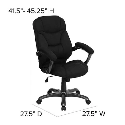 Cheapest ๐คฉ Executive/Managerial Chairs Flash Furniture Fabric Executive Chair, Gray And Black (GO725BK) ๐ 9 Cheapest ๐คฉ Executive/Managerial Chairs Flash Furniture Fabric Executive Chair, Gray And Black (GO725BK) ๐ - Image 7