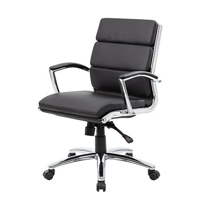Cheapest ✨ Executive/Managerial Chairs Boss CaresoftPlus Executive Series High Back Executive Chair With Metal Chrome Finish, Black (B9476-BK) 🌟 7 Cheapest ✨ Executive/Managerial Chairs Boss CaresoftPlus Executive Series High Back Executive Chair With Metal Chrome Finish, Black (B9476-BK) 🌟 - Image 5