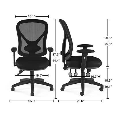 Best deal 🔔 Staples Task Chairs Quill Brand® Carder Mesh Back Fabric Computer And Desk Chair, Black (24115-CC) 🛒 9 Best deal 🔔 Staples Task Chairs Quill Brand® Carder Mesh Back Fabric Computer And Desk Chair, Black (24115-CC) 🛒 - Image 7