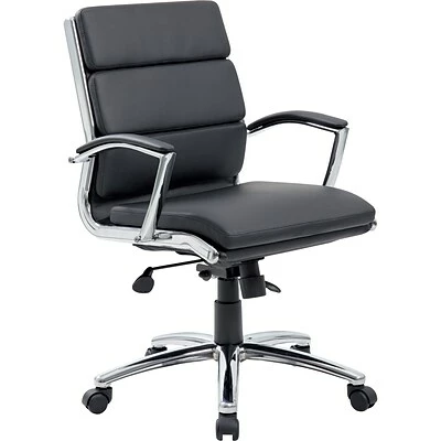 Cheapest ✨ Executive/Managerial Chairs Boss CaresoftPlus Executive Series High Back Executive Chair With Metal Chrome Finish, Black (B9476-BK) 🌟 8 Cheapest ✨ Executive/Managerial Chairs Boss CaresoftPlus Executive Series High Back Executive Chair With Metal Chrome Finish, Black (B9476-BK) 🌟 - Image 6