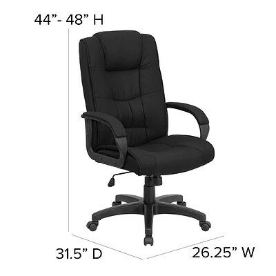 Best Sale ๐ Executive/Managerial Chairs Flash Furniture Fabric Executive Chair, Black (GO5301BBK) ๐ 8 Best Sale ๐ Executive/Managerial Chairs Flash Furniture Fabric Executive Chair, Black (GO5301BBK) ๐ - Image 6
