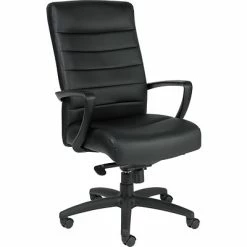 Best Pirce 💯 Executive/Managerial Chairs Raynor Eurotech Manchester Leather Executive Chair, Black 👏