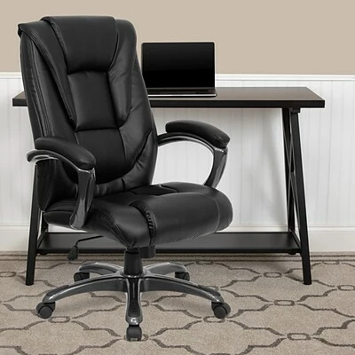 Budget ๐ Executive/Managerial Chairs Flash Furniture LeatherSoft Executive Chair, Gray/Black (GO-7194B-BK-GG) โ๏ธ 4 Budget ๐ Executive/Managerial Chairs Flash Furniture LeatherSoft Executive Chair, Gray/Black (GO-7194B-BK-GG) โ๏ธ - Image 2