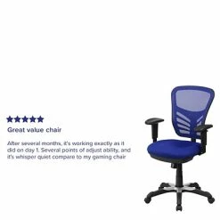 Promo 👏 Executive/Managerial Chairs Flash Furniture Mesh Executive Chair, Blue (HL0001BL) 😉 -Office Chairs Online store unnamed file 2640