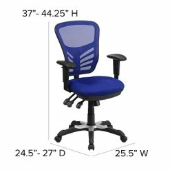 Promo 👏 Executive/Managerial Chairs Flash Furniture Mesh Executive Chair, Blue (HL0001BL) 😉 -Office Chairs Online store unnamed file 2642