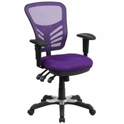 Best deal 🎁 Executive/Managerial Chairs Flash Furniture Mesh Executive Chair, Purple (HL0001PUR) 🌟