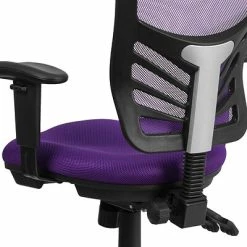 Best deal 🎁 Executive/Managerial Chairs Flash Furniture Mesh Executive Chair, Purple (HL0001PUR) 🌟 -Office Chairs Online store unnamed file 2653