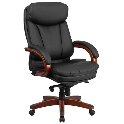 Buy โจ Executive/Managerial Chairs Flash Furniture LeatherSoft Executive Chair, Black/Mahogany (BT-90171H-S-GG) ๐ 3 Buy โจ Executive/Managerial Chairs Flash Furniture LeatherSoft Executive Chair, Black/Mahogany (BT-90171H-S-GG) ๐