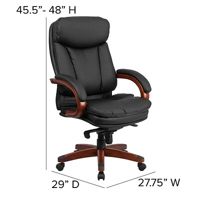 Buy โจ Executive/Managerial Chairs Flash Furniture LeatherSoft Executive Chair, Black/Mahogany (BT-90171H-S-GG) ๐ 8 Buy โจ Executive/Managerial Chairs Flash Furniture LeatherSoft Executive Chair, Black/Mahogany (BT-90171H-S-GG) ๐ - Image 6
