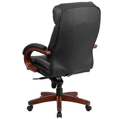 Buy โจ Executive/Managerial Chairs Flash Furniture LeatherSoft Executive Chair, Black/Mahogany (BT-90171H-S-GG) ๐ 9 Buy โจ Executive/Managerial Chairs Flash Furniture LeatherSoft Executive Chair, Black/Mahogany (BT-90171H-S-GG) ๐ - Image 7