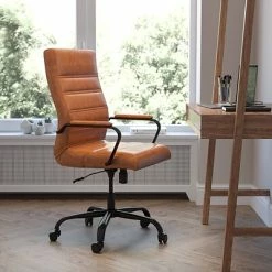 Cheapest 🛒 Executive/Managerial Chairs Flash Furniture Ergonomic LeatherSoft Swivel Executive High Back Chair, Brown (GO2286HBRBK) 🌟 -Office Chairs Online store unnamed file 2664