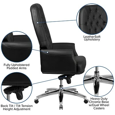 Top 10 โญ Executive/Managerial Chairs Flash Furniture High Back Traditional Tufted Leather Multifunction Executive Swivel Chair With Arms (BT90269HBK) ๐ 8 Top 10 โญ Executive/Managerial Chairs Flash Furniture High Back Traditional Tufted Leather Multifunction Executive Swivel Chair With Arms (BT90269HBK) ๐ - Image 6