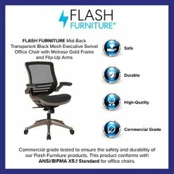 Best Sale 🧨 Executive/Managerial Chairs Flash Furniture Ergonomic Mesh Swivel Executive Mid-Back Chair, Black (BL8801X) ⭐ -Office Chairs Online store unnamed file 2703