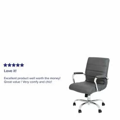 Wholesale 🌟 Executive/Managerial Chairs Flash Furniture Ergonomic LeatherSoft Swivel Executive Mid-Back Chair, Gray (GO2286MGR) ❤️ -Office Chairs Online store unnamed file 2713