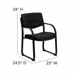 Promo ✔️ Executive/Managerial Chairs Flash Furniture LeatherSoft Executive Chair, Black (BT-510-LEA-BK-GG) ⭐ -Office Chairs Online store unnamed file 2723