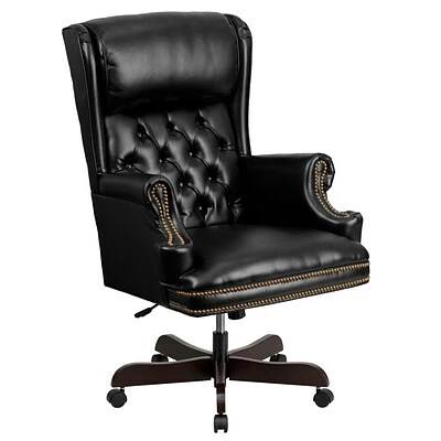 Discount ๐ฏ Executive/Managerial Chairs Flash Furniture Leathersoft Traditional Executive Chair, Black (CIJ600BK) ๐ 3 Discount ๐ฏ Executive/Managerial Chairs Flash Furniture Leathersoft Traditional Executive Chair, Black (CIJ600BK) ๐