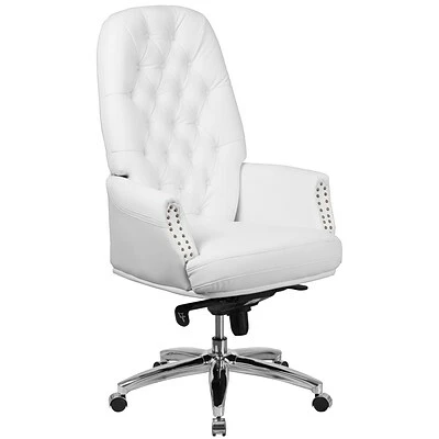Best Sale ๐งจ Executive/Managerial Chairs Flash Furniture High Back Traditional Tufted Leather Multifunction Executive Swivel Chair With Arms (BT90269HWH) ๐ 3 Best Sale ๐งจ Executive/Managerial Chairs Flash Furniture High Back Traditional Tufted Leather Multifunction Executive Swivel Chair With Arms (BT90269HWH) ๐