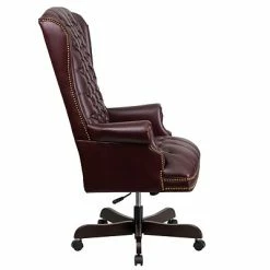 Outlet 🎉 Executive/Managerial Chairs Flash Furniture CI360BY Leathersoft Traditional Executive Chair, Burgundy ⭐ -Office Chairs Online store unnamed file 2828