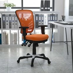 Deals 🛒 Executive/Managerial Chairs Flash Furniture Mesh Executive Chair, Orange (HL0001OR) ⭐ -Office Chairs Online store unnamed file 2833