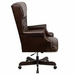 Hot Sale ✨ Executive/Managerial Chairs Flash Furniture CIJ600BRN Leathersoft Traditional Executive Chair, Brown 🛒 -Office Chairs Online store unnamed file 2847