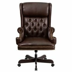 Hot Sale ✨ Executive/Managerial Chairs Flash Furniture CIJ600BRN Leathersoft Traditional Executive Chair, Brown 🛒 -Office Chairs Online store unnamed file 2848