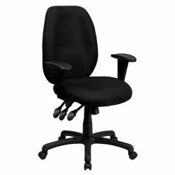 Buy ⭐ Executive/Managerial Chairs Flash Furniture Fabric Executive Chair, Black (BT6191HBK) ⭐
