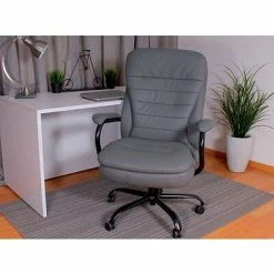Outlet 🥰 Executive/Managerial Chairs Boss Heavy-Duty Double Plush CareSoft Plus Executive Chair, 400 Lbs Capacity (B991GY) 👏 -Office Chairs Online store unnamed file 2861