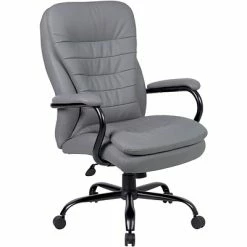 Outlet 🥰 Executive/Managerial Chairs Boss Heavy-Duty Double Plush CareSoft Plus Executive Chair, 400 Lbs Capacity (B991GY) 👏 -Office Chairs Online store unnamed file 2863