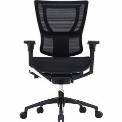 New 😍 Executive/Managerial Chairs Raynor Eurotech IOO Series Mid-Back Managers Chair, Mesh, Black With Black Frame ✔️
