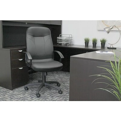 Discount ๐ Executive/Managerial Chairs Boss High Back LeatherPlus Chair, Black (B8401) ๐ฅ 8 Discount ๐ Executive/Managerial Chairs Boss High Back LeatherPlus Chair, Black (B8401) ๐ฅ - Image 6