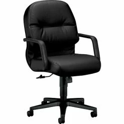 Outlet 🛒 Executive/Managerial Chairs HON® 2090 Series Leather Executive Mid-Back Chair, Black 🔔 -Office Chairs Online store unnamed file 2883