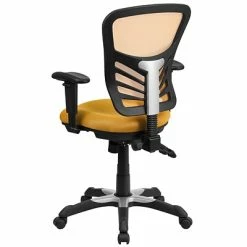 Flash Sale ✨ Executive/Managerial Chairs Flash Furniture Mesh Executive Chair, Yellow-Orange (HL0001YEL) 🔥 -Office Chairs Online store unnamed file 2893